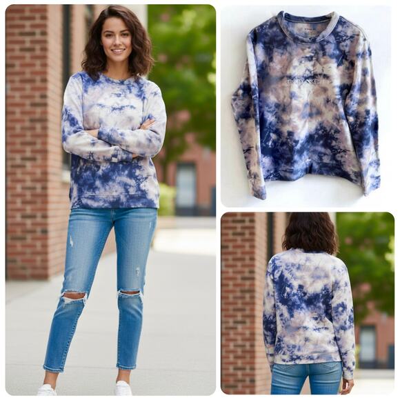 Coach Tie-Dye Purple Blue Pink Crewneck Sweatshirt Pullover Women’s Size Small - Picture 1 of 9